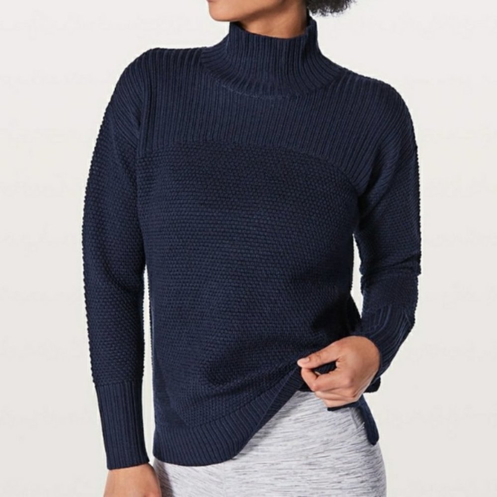 Lululemon Warm & Restore Sweater 100% Merino Wool